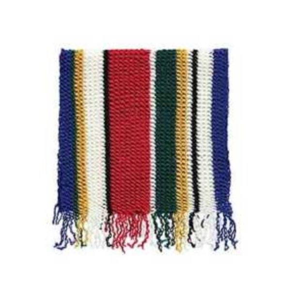 MULTICOLORED LONG STRIPPED SCARF - Picture 1 of 7